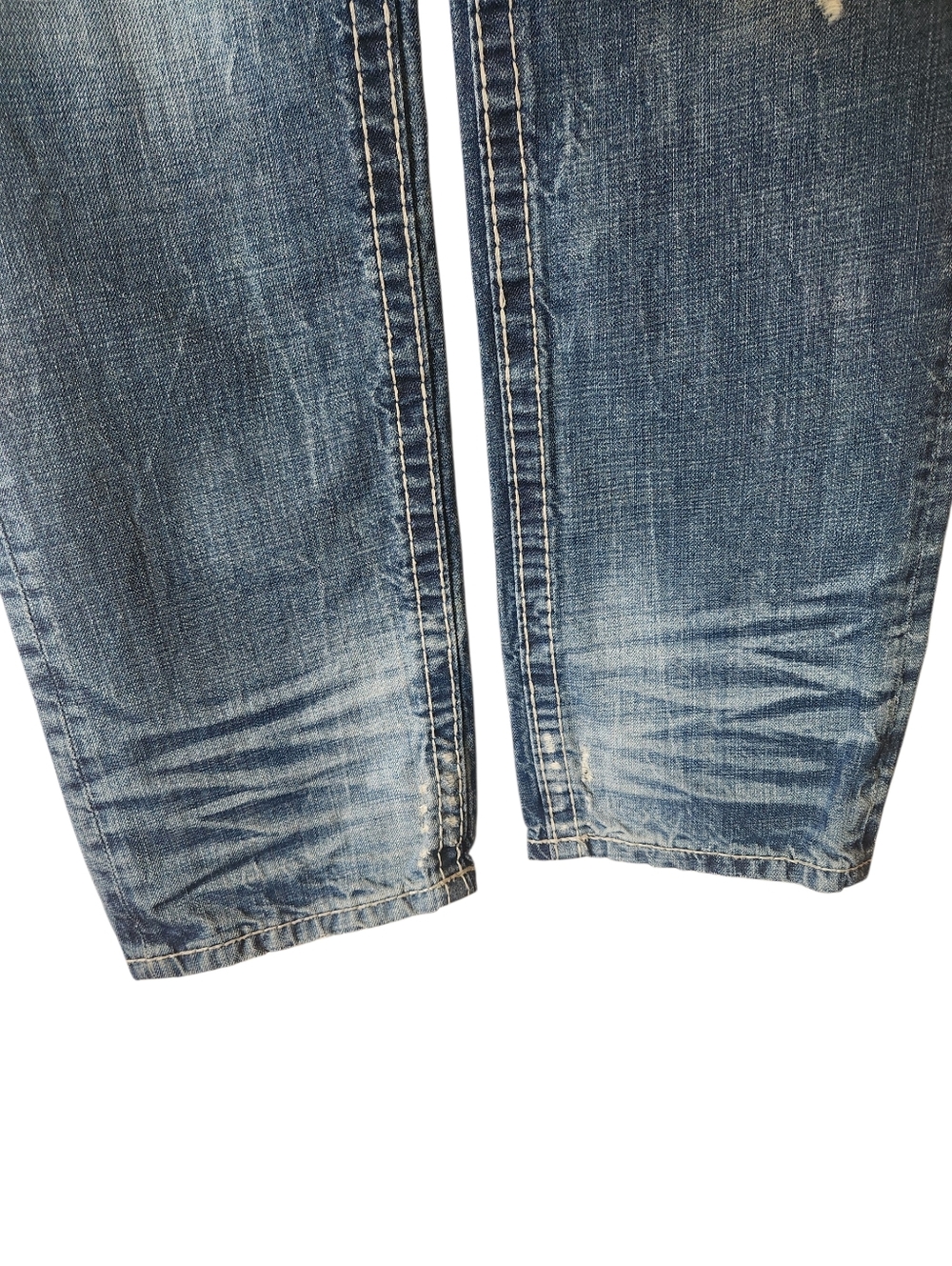 Rivet De Cru Los Andrew Relaxed Straight Distressed Premium Jeans Men Sz 31x34 - Picture 2 of 15